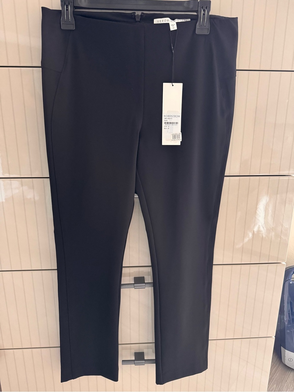 Veronica Beard Black Straight Leg Pants size 10
